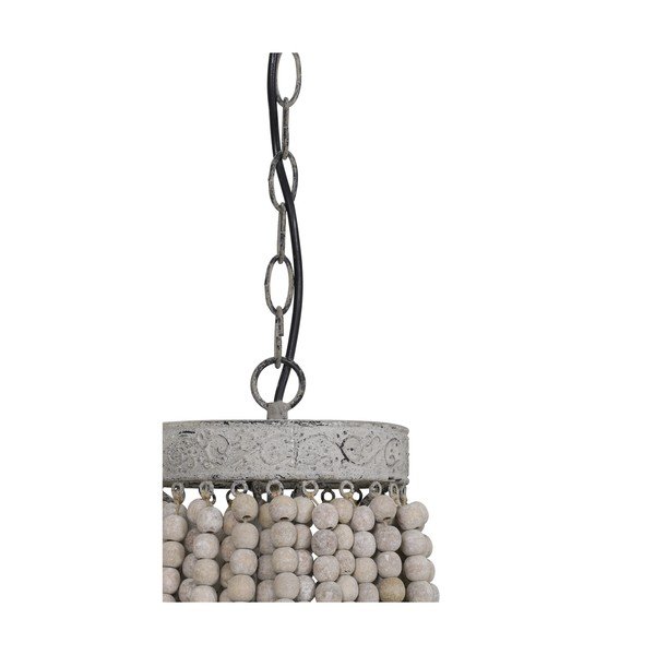 Balta piekaramā lampa ar metāla abažūru ø 36 cm Luna – Light & Living-image-4