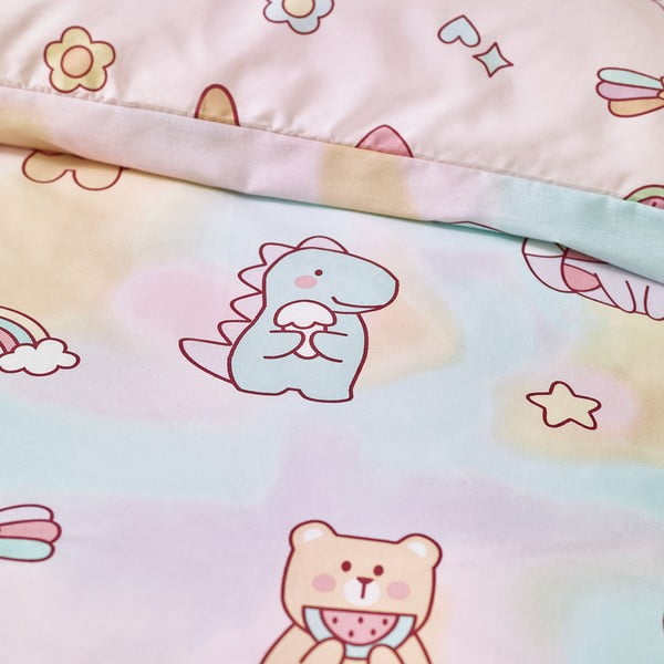 Rozā divguļamā bērnu gultas veļa 200x200 cm Forever Together – Catherine Lansfield-image-4