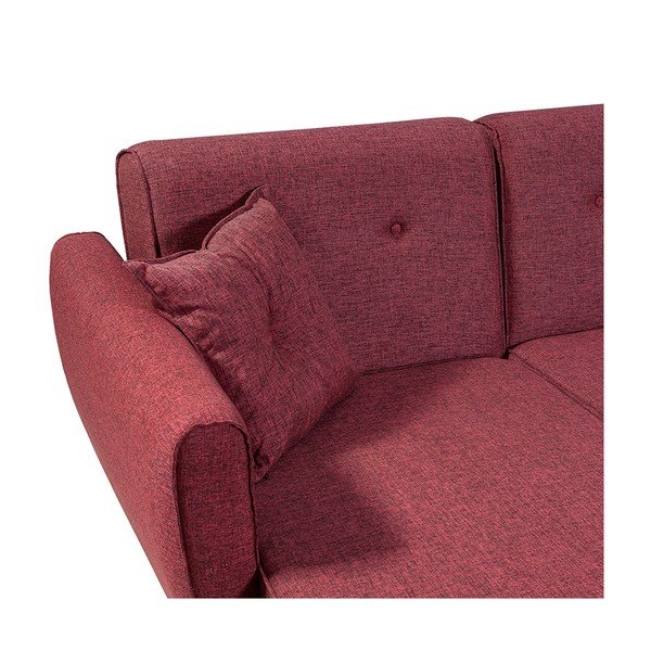 Bordo izvelkamais stūra dīvāns Aria – Balcab Home-image-4