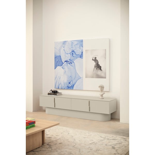 Bēšs TV galdiņš 200x50 cm Totem – Teulat-image-1