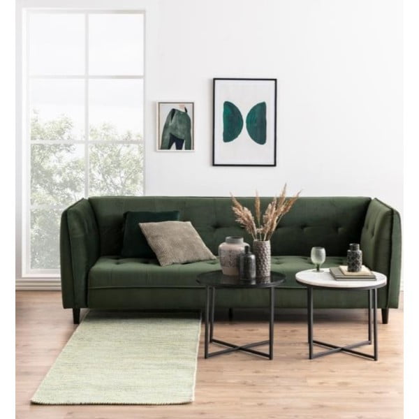 Sānu galdiņš ar stikla virsmu Actona Cross, ⌀ 55 cm-image-2