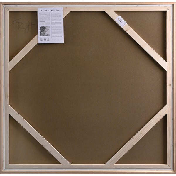 Ar rokām gleznota glezna 100x100 cm Goldplay – Malerifabrikken-image-3