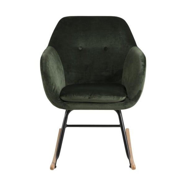 Zaļš samta šūpuļkrēsls Actona Emilia-image-2