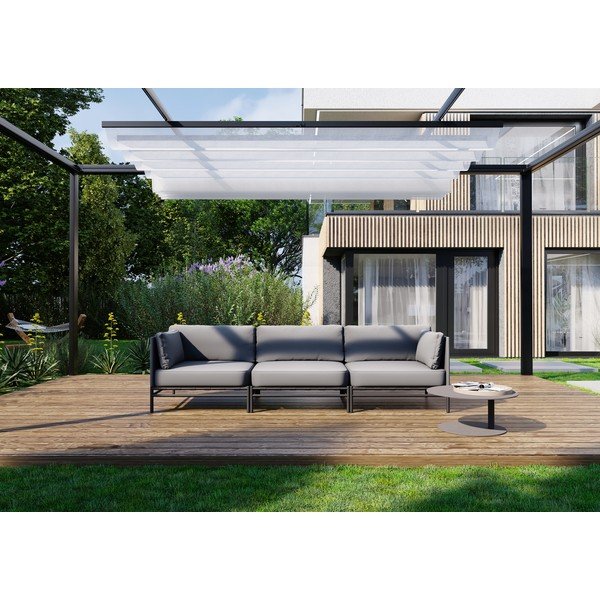 Gaiši pelēks dārza modulārais dīvāns 234 cm Dandy – Sit Sit-image-4