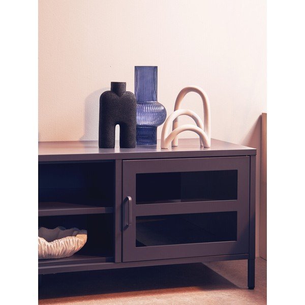 Pelēks tērauda TV galdiņš 150x50x45 cm Acier – Premier Housewares-image-2