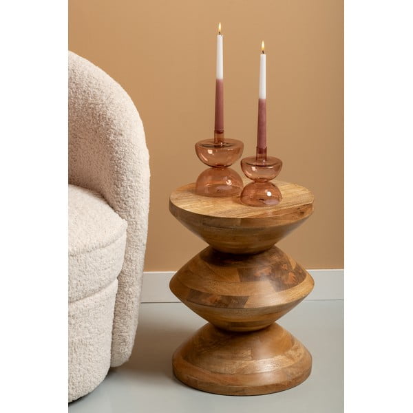 Mango masīvkoka apaļš sānu galdiņš ø 35 cm  Totem  – Leitmotiv-image-2