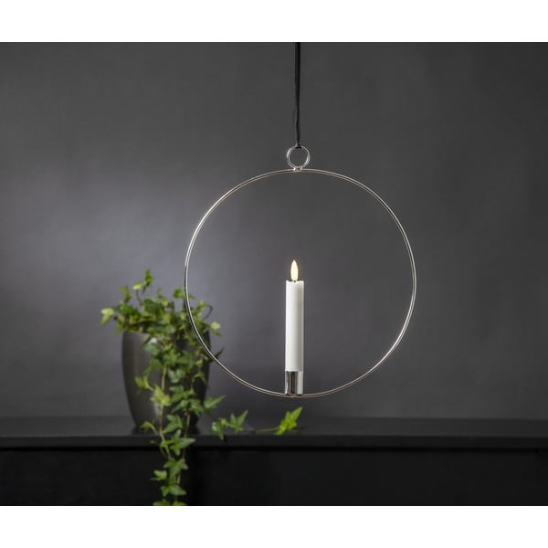 Sudraba krāsas gaismas dekors Flamme Ring – Star Trading-image-3