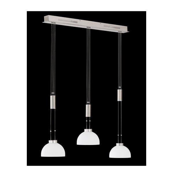 Melna metāla LED piekaramā lampa ar regulējamu spilgtumu Avignon – Fischer & Honsel-image-1