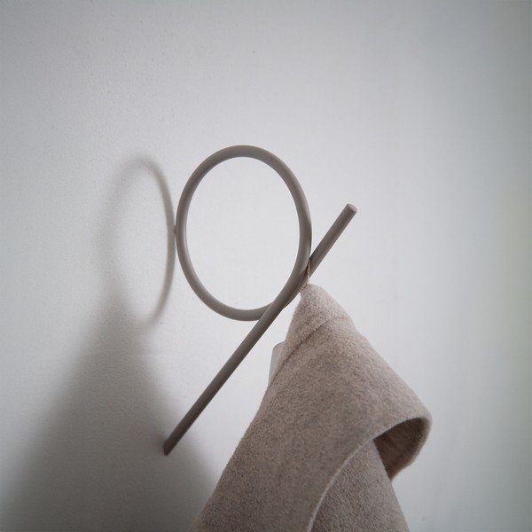 Pelēkbrūns metāla sienas āķis Tuba L – Spinder Design-image-3