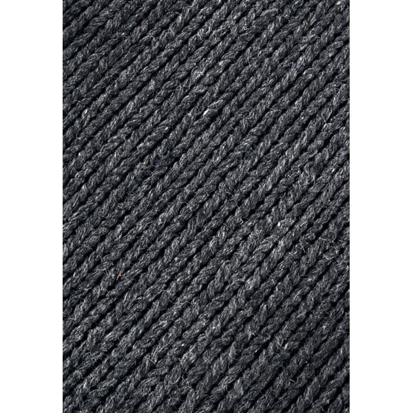 Tumši pelēks ar rokām darināts vilnas apaļš paklājs ø 160 cm Francois – Villeroy&Boch-image-4