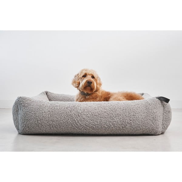 Pelēka buklē mājdzīvnieku gulta suņiem 71x91 cm Senso Pebble M – MiaCara-image-1