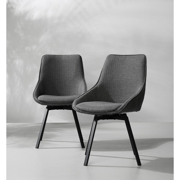 Pelēks grozāms krēsls Rowico Alison-image-1