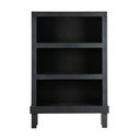 Melns priedes masīvkoka grāmatplaukts 107x160x39 cm Bonk – WOOOD