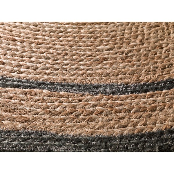 Pelēks/dabīga toņa apaļš paklājs ø 120 cm Mahon – Universal-image-2