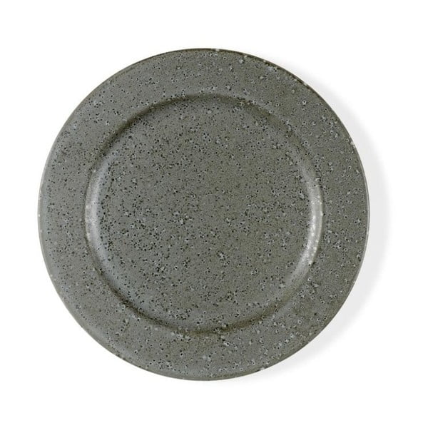Pelēkas keramikas deserta šķīvis Bitz Mensa, diametrs 22 cm