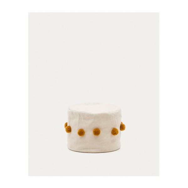 Sinepju dzeltens/bēšs pufs Manua – Kave Home-image-3