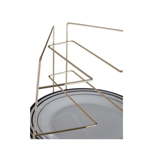 Zelta krāsas metāla papildu virtuves plaukts 37x25 cm Rowan – Premier Housewares-image-4