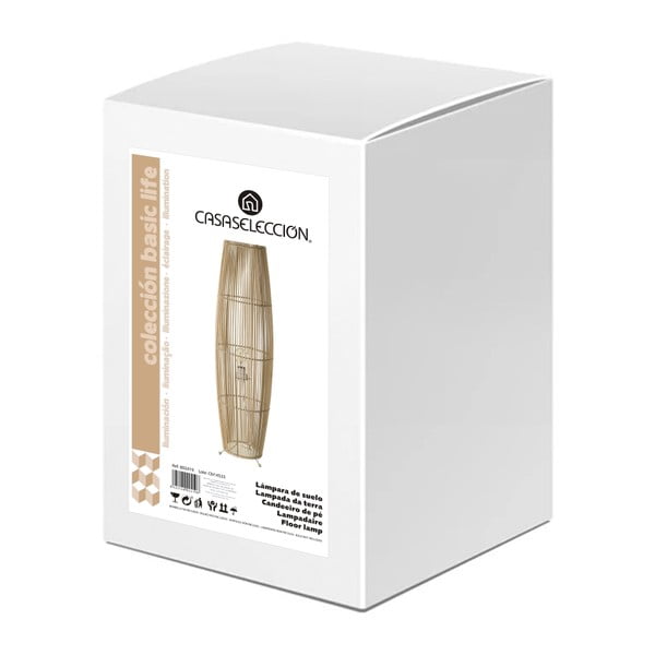 Dabīga toņa stāvlampa ar bambusa abažūru (augstums 88 cm) Natural Way – Casa Selección-image-4