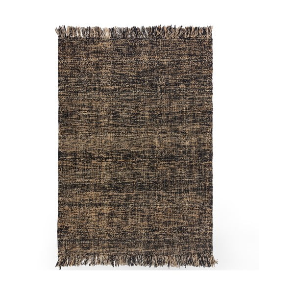 Melns džutas paklājs Flair Rugs Idris, 160 x 230 cm