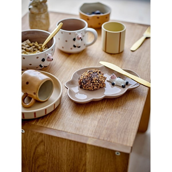 Balta kakao keramikas bērnu krūze 370 ml Dolly – Bloomingville Mini-image-1