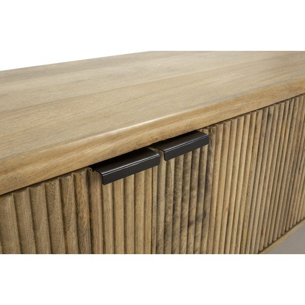 Dabīga toņa mango masīvkoka TV galdiņš 190x50x40 cm Mundra – MOME-image-3
