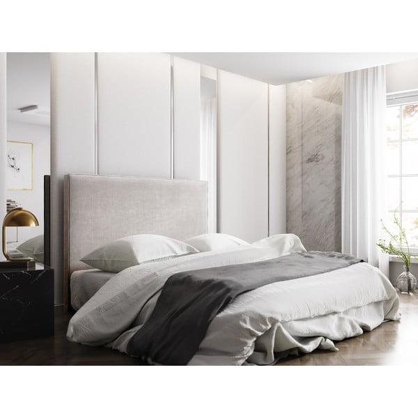 Bēšs gultas galvgalis 160x120 cm Natalia – Milo Casa-image-3