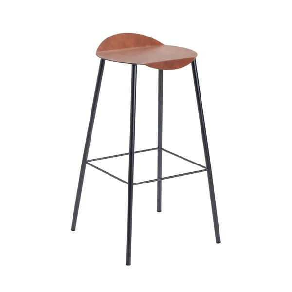 Konjakbrūns ādas bāra krēsls Flamingo Bull – LIND DNA-image-2