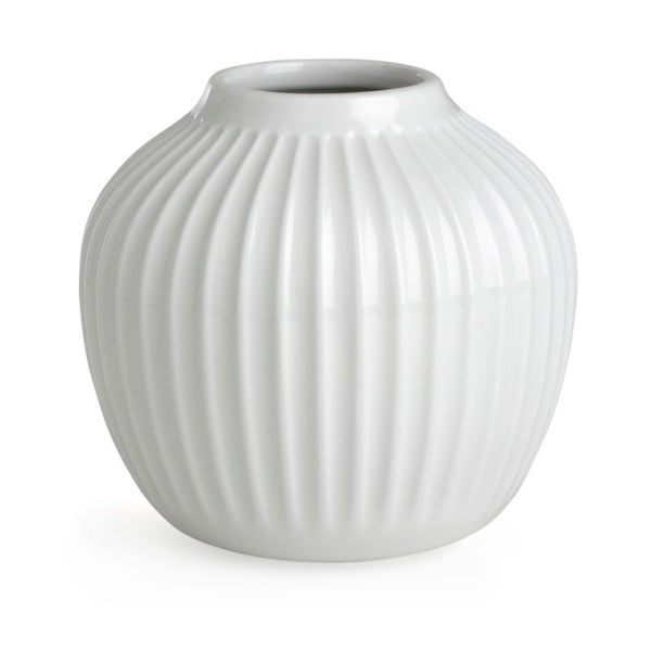 Balta keramikas vāze Kähler Design Hammershoi, augstums 12,5 cm