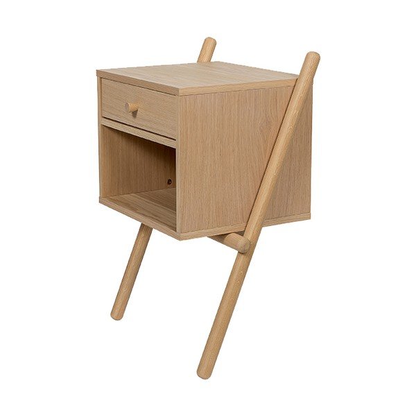 Dabīga toņa naktsskapītis ar ozolkoka imitāciju Wiru – Woodman-image-3