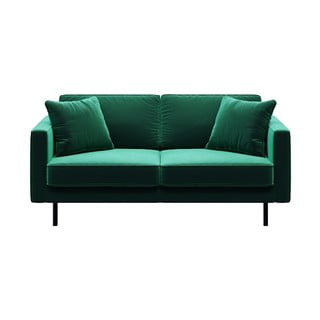 Zaļš samta dīvāns MESONICA Kobo, 167 cm