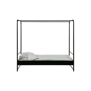 Melna vienguļamā gulta ar rāmi vtwonen Bunk, 90 x 200 cm
