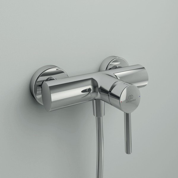 Spīdīgas sudraba krāsas jaucējkrāns dušai/sienas Ceraline – Ideal Standard-image-1