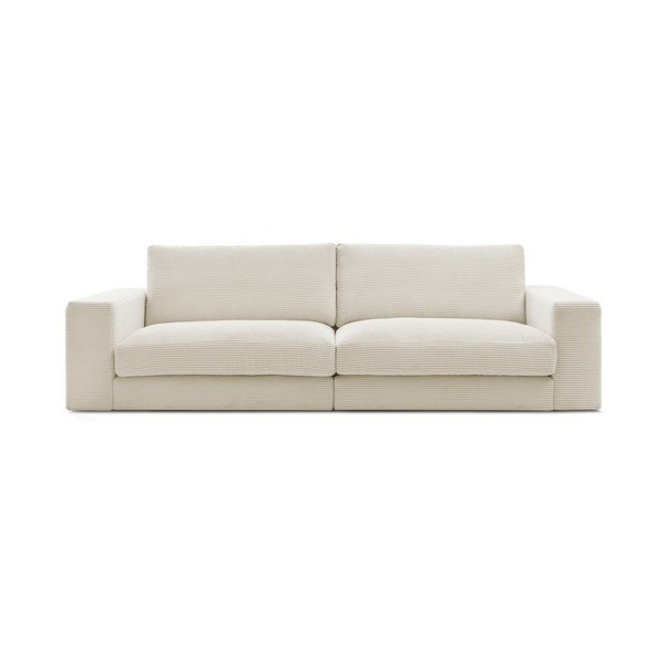 Bēšs velveta dīvāns 274 cm Leonard – Bobochic Paris