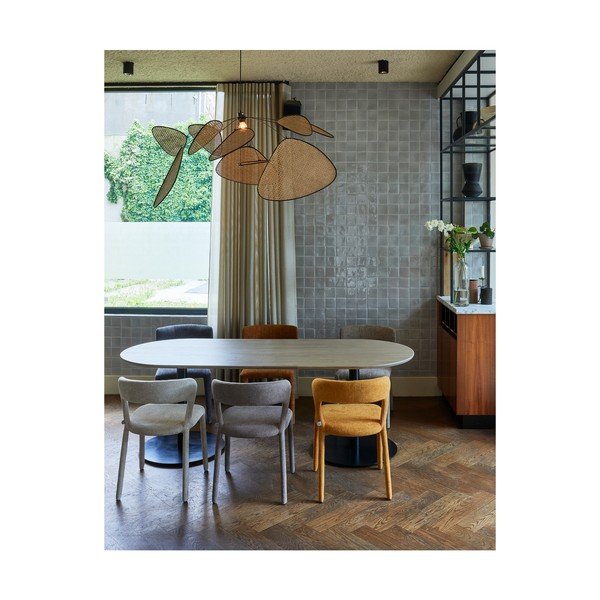 Ēdamgalds ar ozola masīvkoka galda virsmu 90x220 cm Tablo – WOOOD-image-2