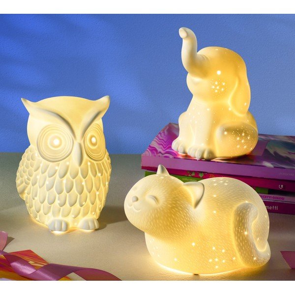 Balta bērnu galda lampa Elephant – Brandani-image-1