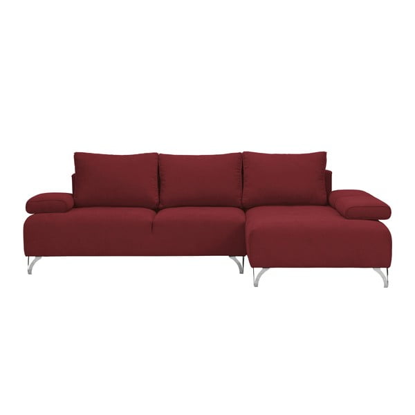 Sarkans stūra dīvāns Windsor & Co Sofas Virgo, labais stūris
