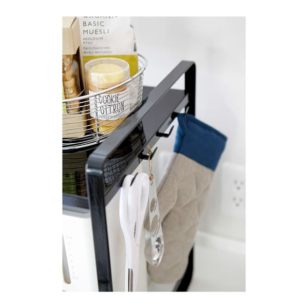 Melns regulējams virtuves plaukts YAMAZAKI Tower-image-3