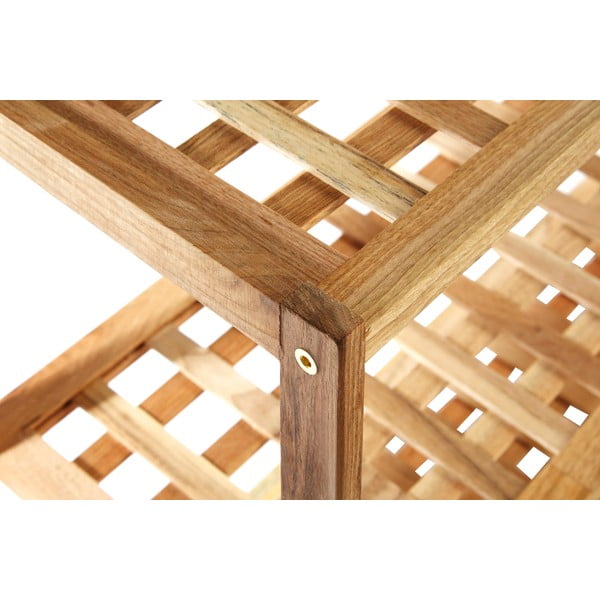 Dabīga toņa valrieksta masīvkoka apavu plaukts – Premier Housewares-image-4