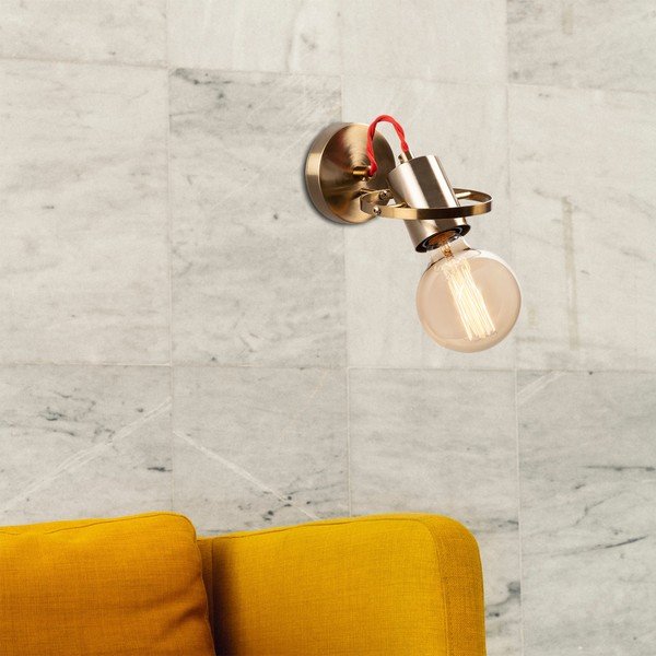 Zelta krāsas sienas lampa Vaveyla – Opviq lights-image-1