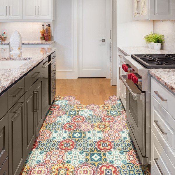 10 grīdas uzlīmju komplekts Ambiance Hexagons Lorena, 40 x 90 cm-image-1