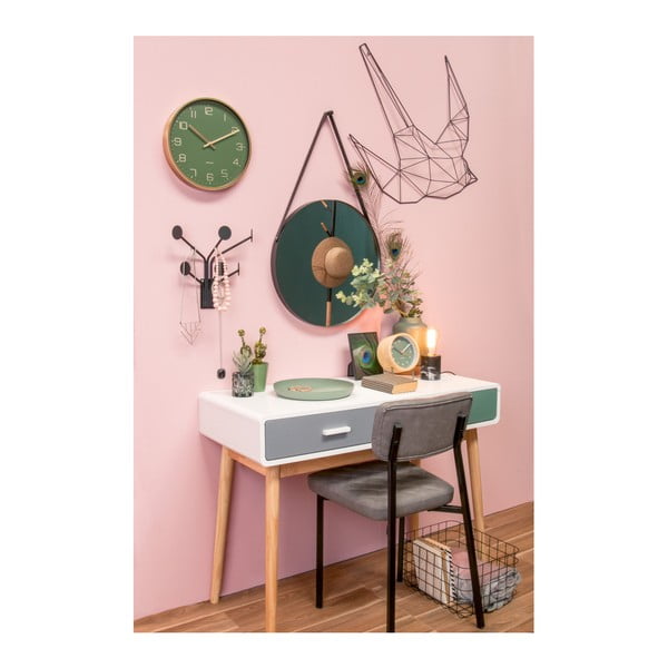 Sienas spogulis ar melnu rāmi PT LIVING Balanced, ø 47 cm-image-1