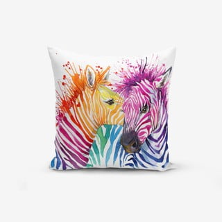Spilvendrāna Minimalist Cushion Covers Colorful Zebras Oleas, 45 x 45 cm