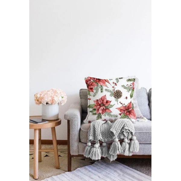 Spilvendrāna ar Ziemassvētku motīvu 43x43 cm – Mila Home-image-2