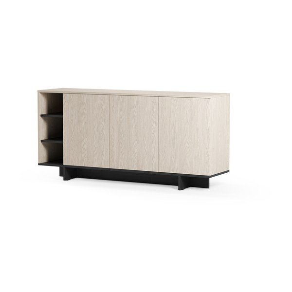 Melns skapītis 170x80x40 cm Cequoia – Marckeric-image-4