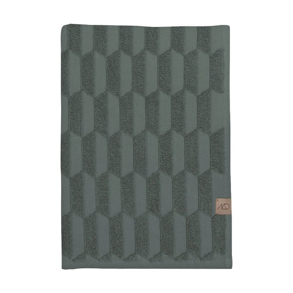 Tumši zaļš kokvilnas dvielis 50x95 cm Geo – Mette Ditmer Denmark