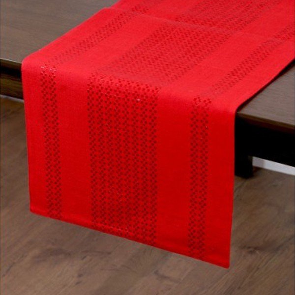 Galda skrējējs Lurex Red-image-1