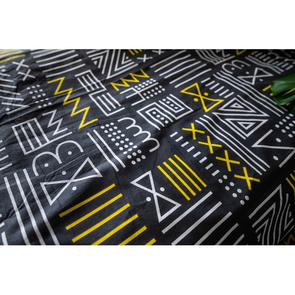 Pelēka kokvilnas gultas veļa vienvietīgai gultai 140x200 cm LP Dita Runy – Cotton House-image-4