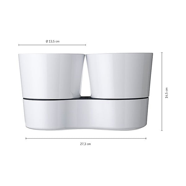 Plastmasas puķu pods garšaugiem/pašlaistošs ø 13,5 cm Hydro Herbs – Mepal-image-3