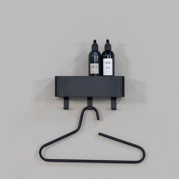 Melns tērauda sienas vannas istabas plaukts Multi – Spinder Design-image-3