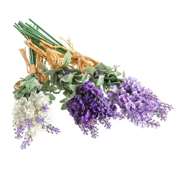 Mākslīgie augi (3 gab.) (augstums 32 cm) Lavender Bouquet – Casa Selección